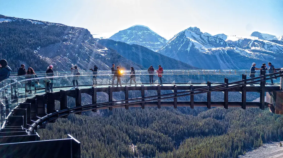 Se Jasper National Park fra en helt ny vinkel på Glacier Skywalk.