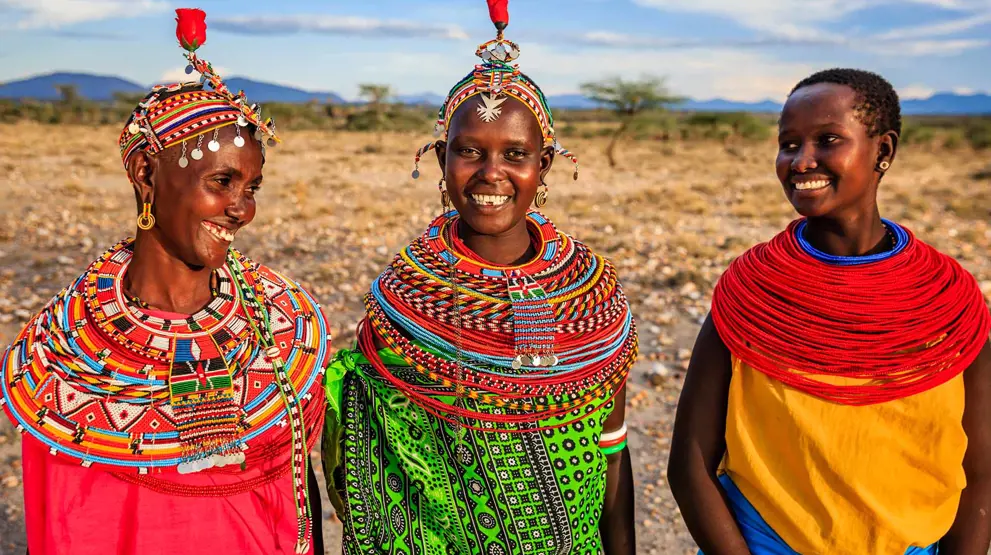 Mød den venlige Samburu-stamme, nært beslægtet med Masai-stammen.