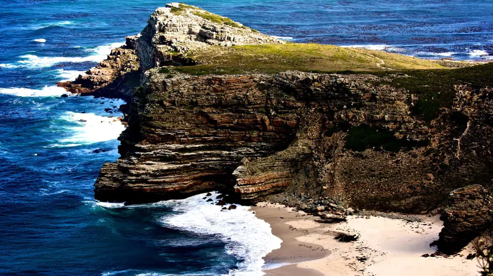 På spidsen af klipper og enorme vidder ligger Cape Point og Cape of Good Hope.