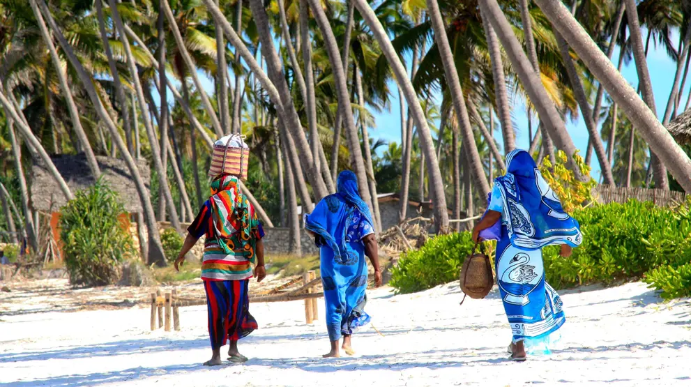 Den lokale befolkning på Zanzibar.